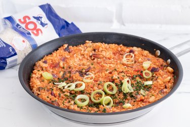 Jednoduchá paella s mořskými plody